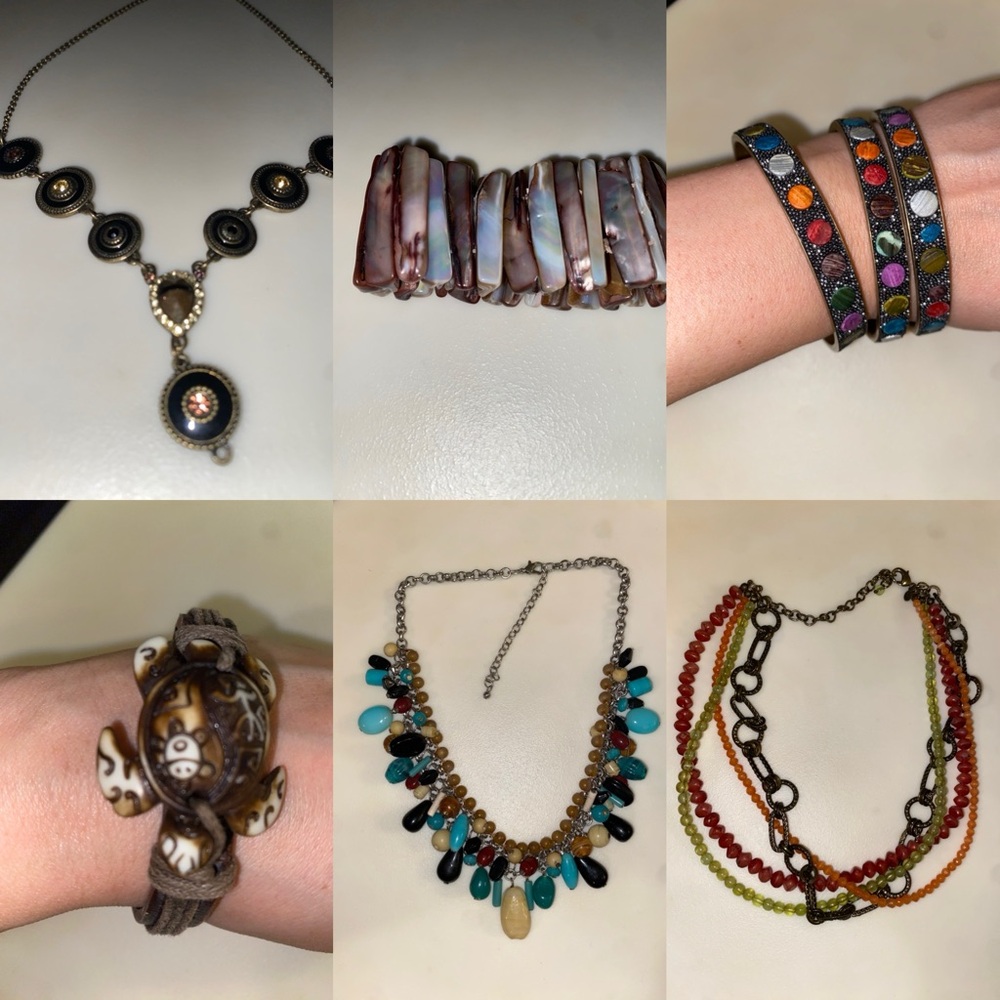 Lot of necklaces and bracelets